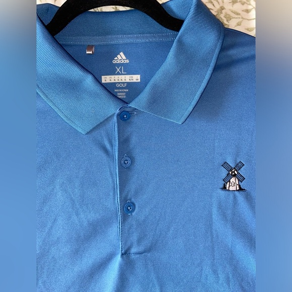 Adidas Blue Men's XL Golf Polo Shirt - Picture 7 of 8